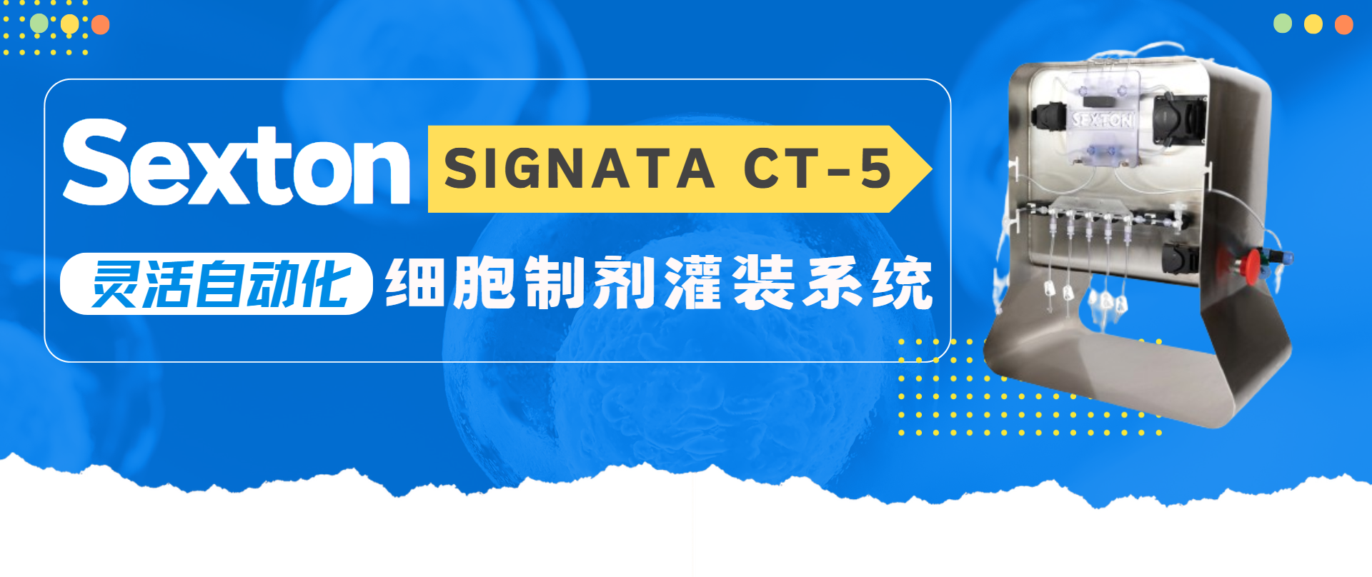 技術速遞——Sexton Signata CT-5靈活自動化細胞制劑灌裝系統