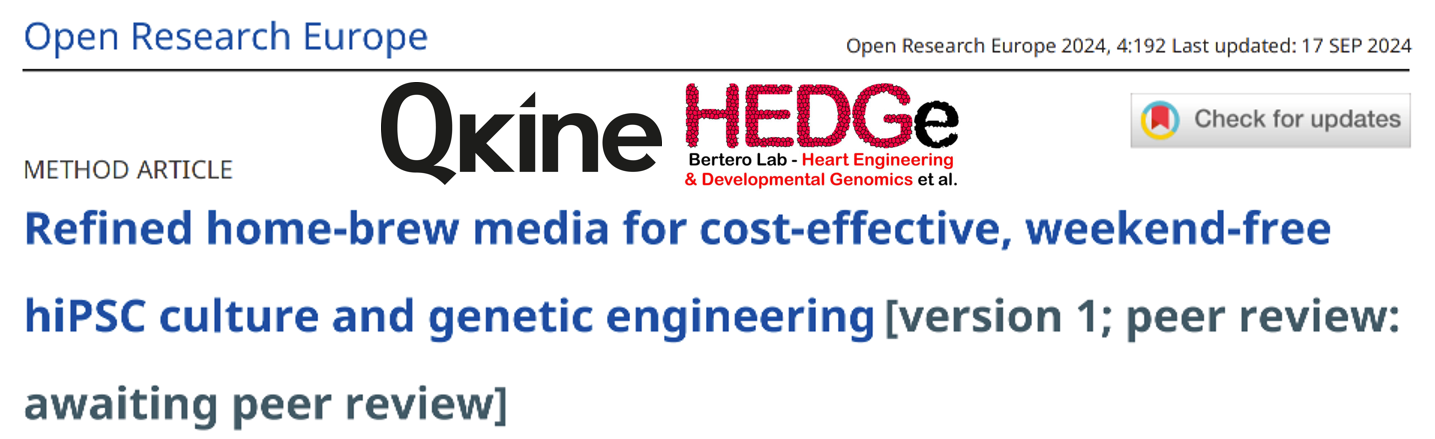 HEDGe與Qkine合作發表了人類誘導性多能干細胞(hiPSC)的培養基
