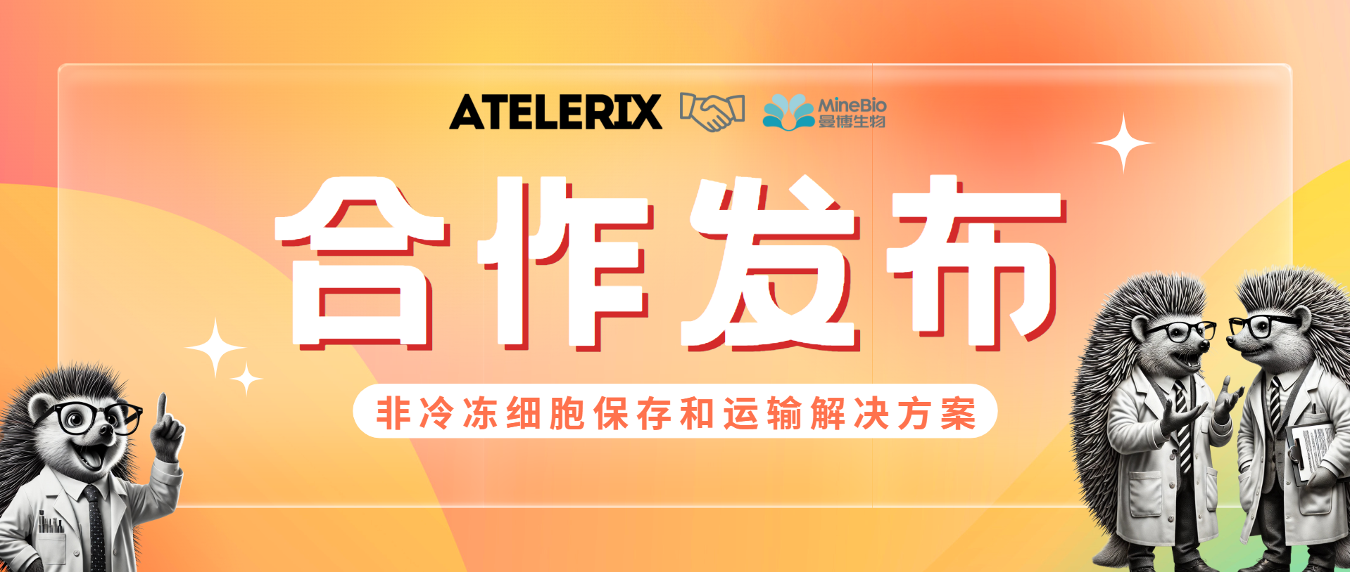 【合作通知】英國Atelerix與曼博生物簽署指定分銷協議，旨在中國建立非冷凍細胞保存和運輸解決方案