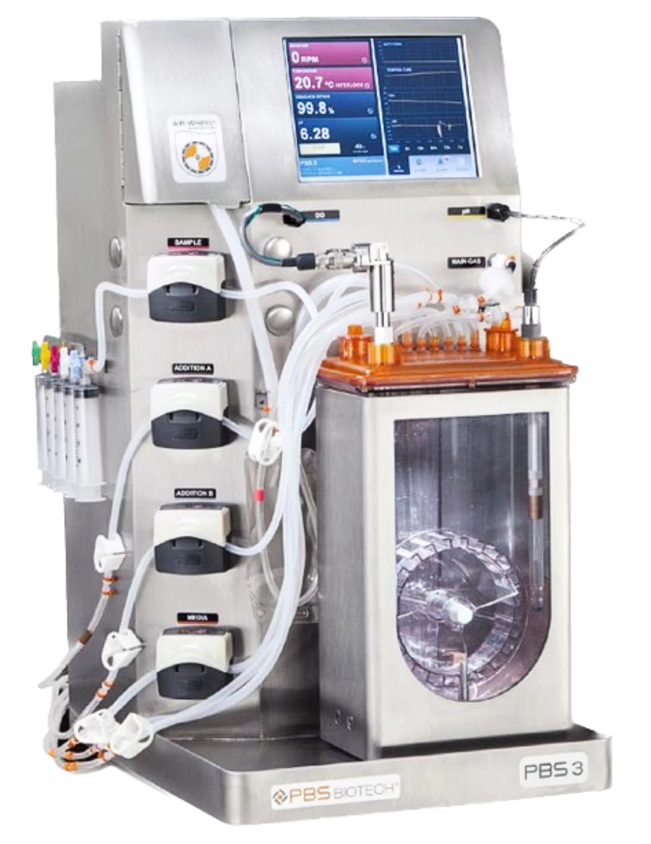 PBSBiotech垂直輪一次性生物反應器